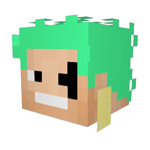 Lei_91 Minecraft avatar head, 3D render