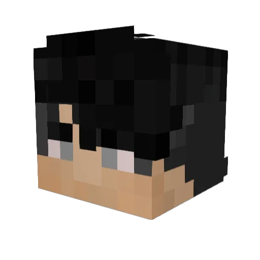 Lei_Yun Minecraft avatar head, 3D render