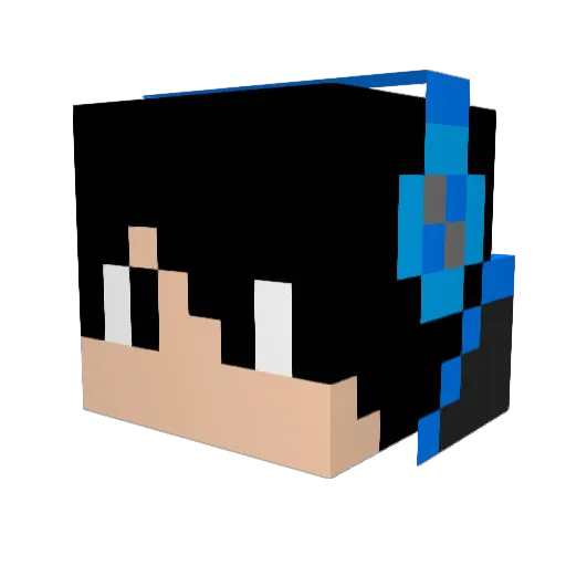 Leica_15 Minecraft avatar head, 3D render