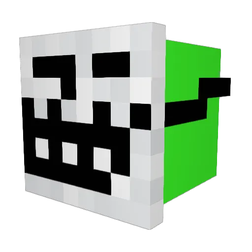Leichenbesitz Minecraft avatar head, 3D render
