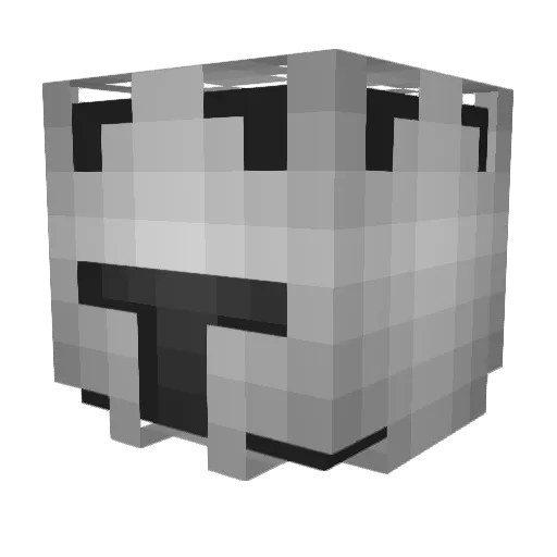 LeichterGast Minecraft avatar head, 3D render