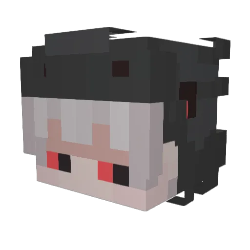 Leidlos Minecraft avatar head, 3D render