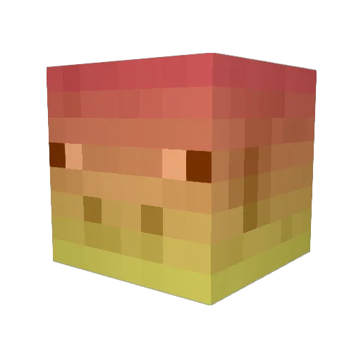 Leif3443443 Minecraft avatar head, 3D render