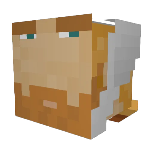 LeifKief Minecraft avatar head, 3D render
