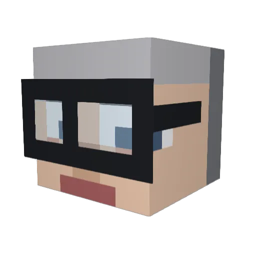 Leif_GWPersson Minecraft avatar head, 3D render