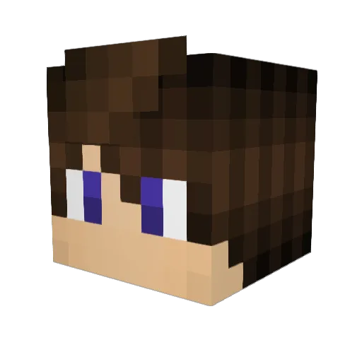 Leifsve Minecraft avatar head, 3D render