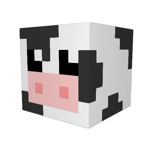 Leighshroom Minecraft avatar head, 3D render