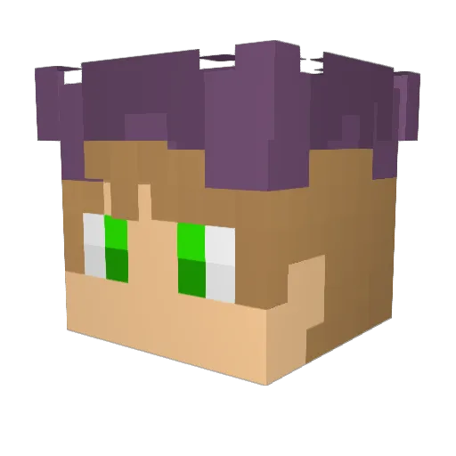 Leigonal Minecraft avatar head, 3D render