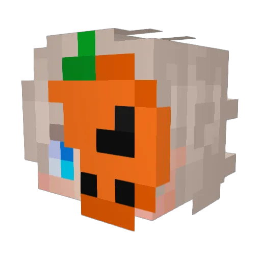 Leiit Minecraft avatar head, 3D render