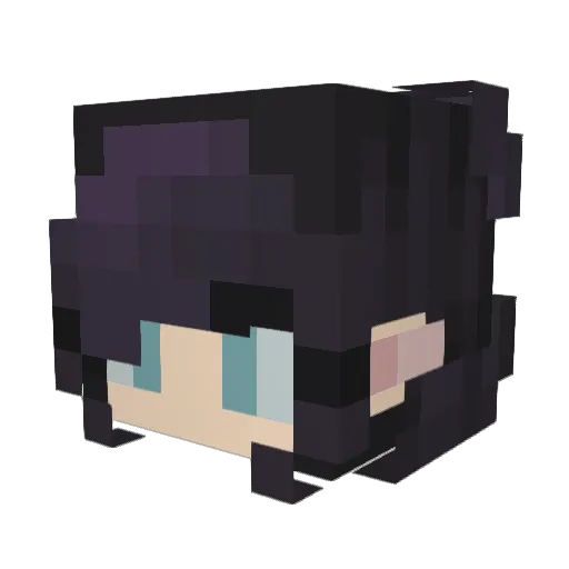 Leika_cozy Minecraft avatar head, 3D render