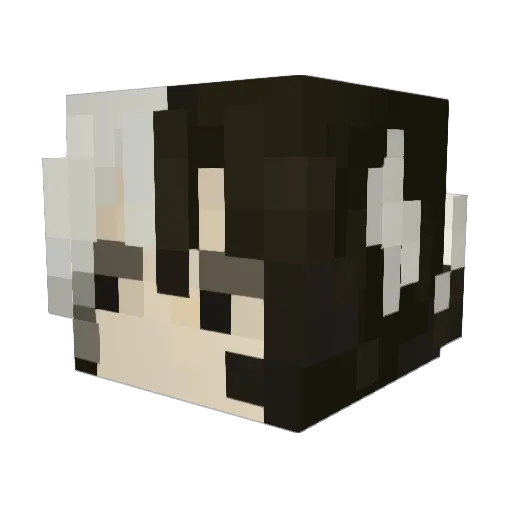 Leikilin Minecraft avatar head, 3D render