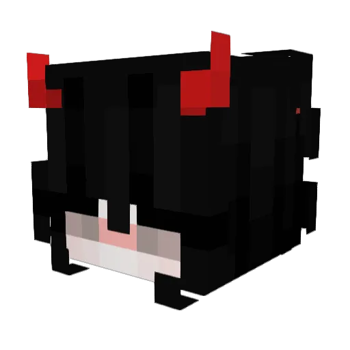 LeilAlessia Minecraft avatar head, 3D render