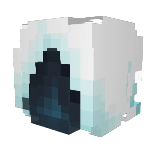 Leilipuup Minecraft avatar head, 3D render