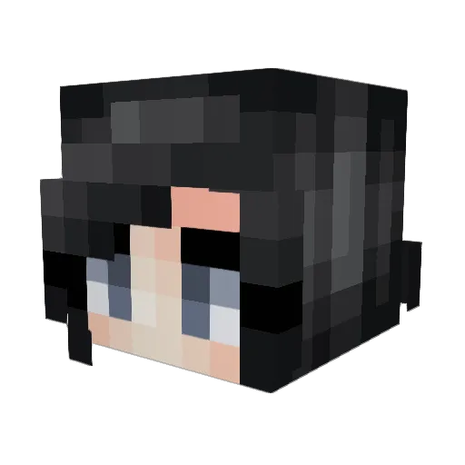 Leilistic Minecraft avatar head, 3D render