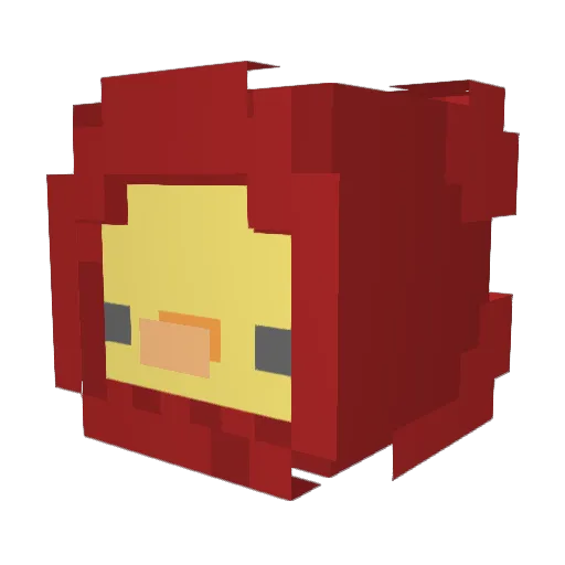 Leimon_ Minecraft avatar head, 3D render