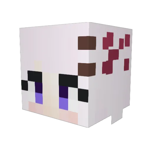 Leina_Ch Minecraft avatar head, 3D render