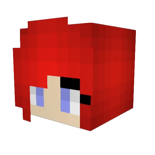 Leinneth Minecraft avatar head, 3D render