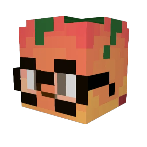 LeinottoX Minecraft avatar head, 3D render