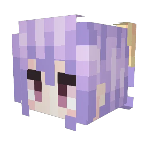 Leipa Minecraft avatar head, 3D render