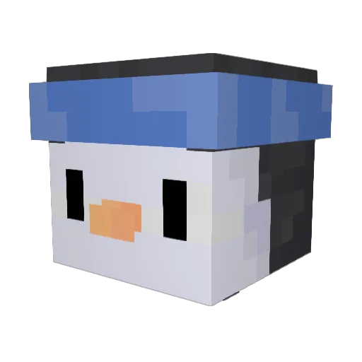 LeiserR1 Minecraft avatar head, 3D render