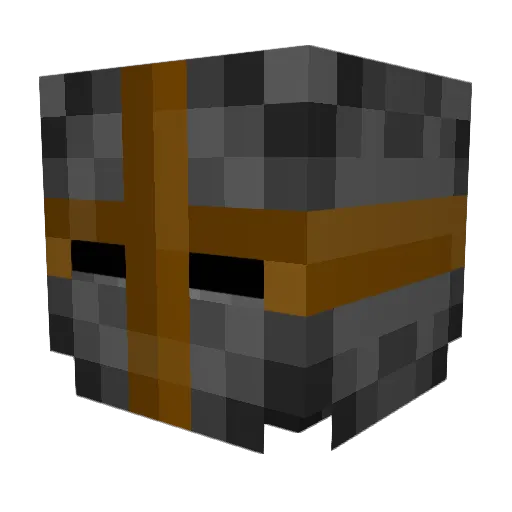 Leisverkaeufer Minecraft avatar head, 3D render