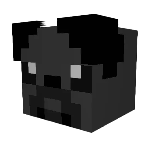 Leit0_ Minecraft avatar head, 3D render