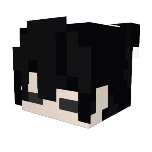 Leiwot Minecraft avatar head, 3D render
