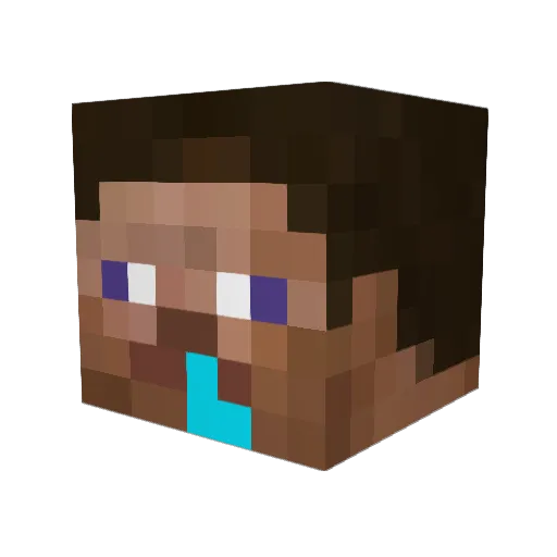 Leizs Minecraft avatar head, 3D render