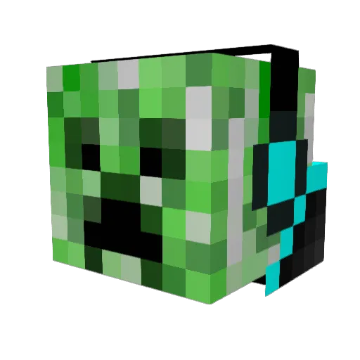 Leke0510 Minecraft avatar head, 3D render