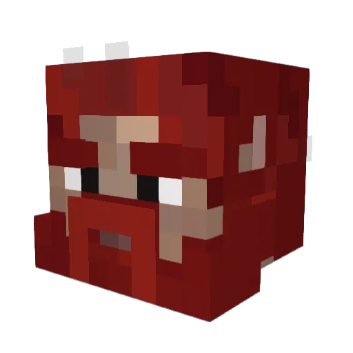 Leke_7 Minecraft avatar head, 3D render