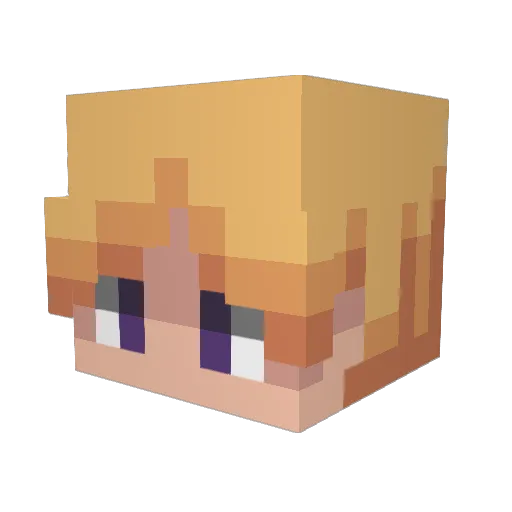 LekerWasTaken Minecraft avatar head, 3D render