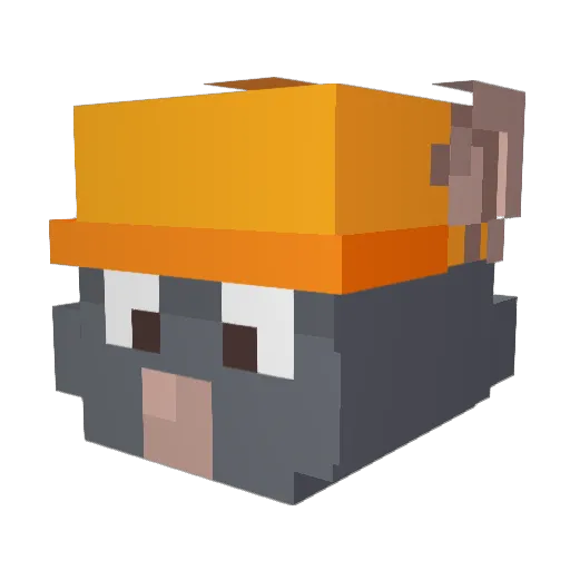 Lekey213 Minecraft avatar head, 3D render