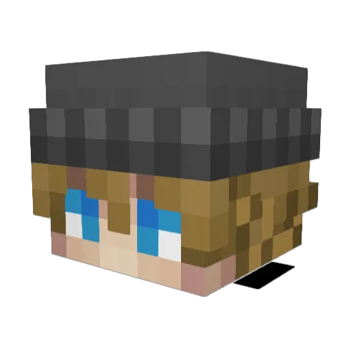 LeknerBill Minecraft avatar head, 3D render