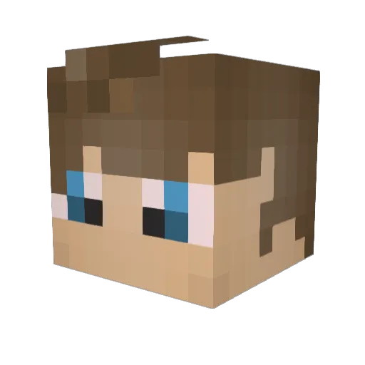 Leksell96 Minecraft avatar head, 3D render