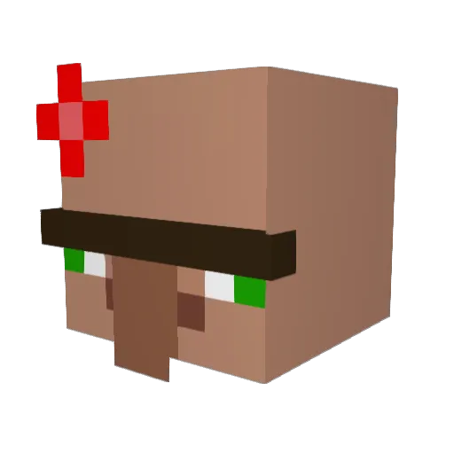 Leksi1 Minecraft avatar head, 3D render