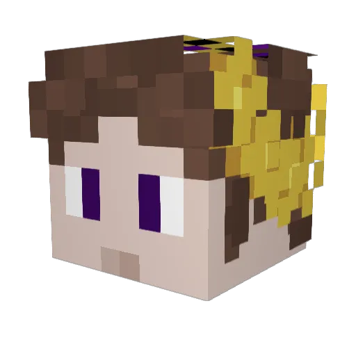 Leksiaq Minecraft avatar head, 3D render