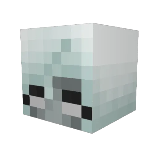 LeksyD Minecraft avatar head, 3D render