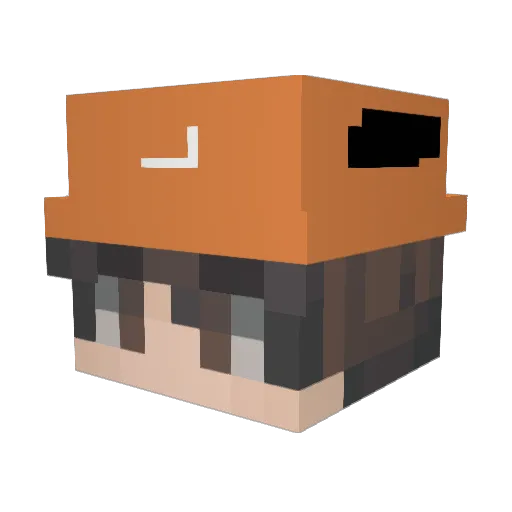 LelLeon Minecraft avatar head, 3D render