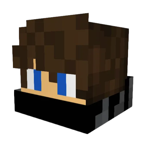 LeleLP16 Minecraft avatar head, 3D render