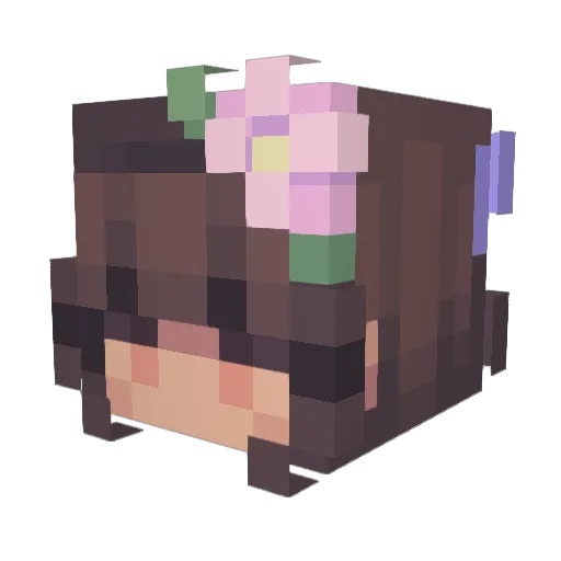 LeleThePenguin Minecraft avatar head, 3D render