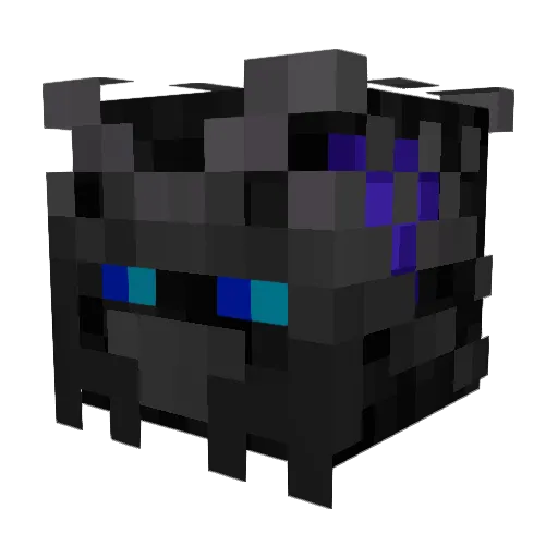 Lelekmoin Minecraft avatar head, 3D render