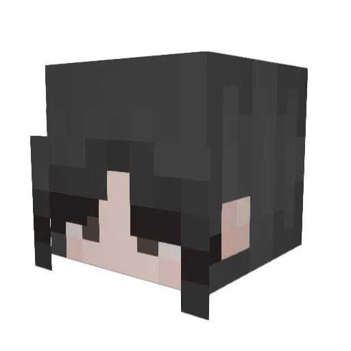 Lelen1001 Minecraft avatar head, 3D render