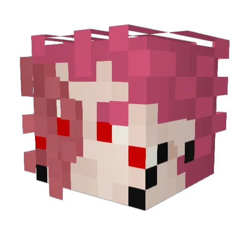 Lelito3333 Minecraft avatar head, 3D render
