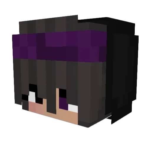 Lelly__ Minecraft avatar head, 3D render