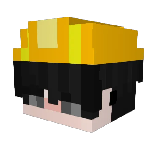 Lelo27_ Minecraft avatar head, 3D render