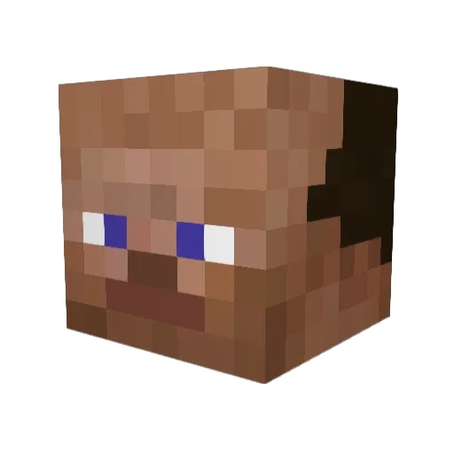Lelonbald123 Minecraft avatar head, 3D render