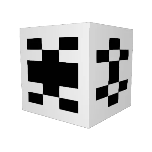 Leloos Minecraft avatar head, 3D render