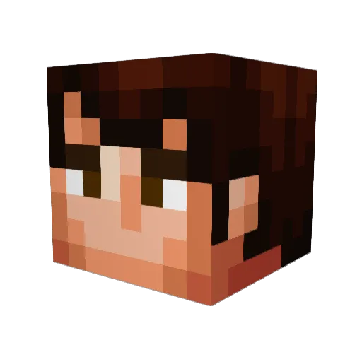 LelouchVee Minecraft avatar head, 3D render