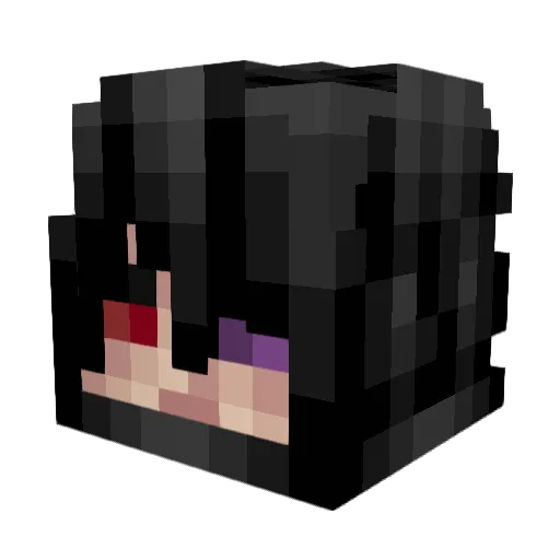 Lelubiander Minecraft avatar head, 3D render