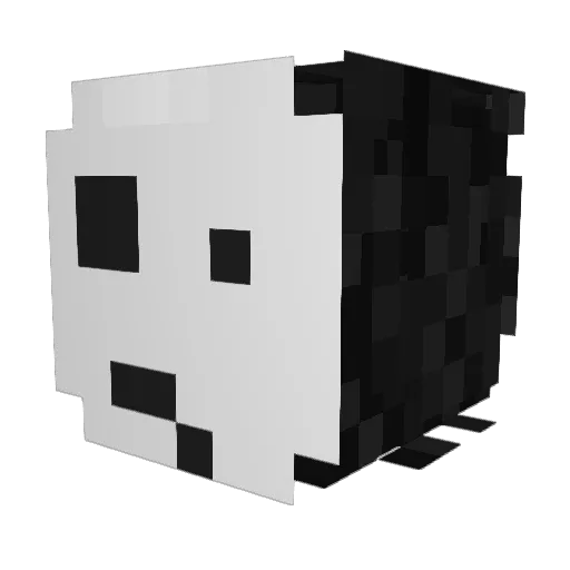 Lelus_Maximus Minecraft avatar head, 3D render